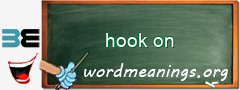 WordMeaning blackboard for hook on